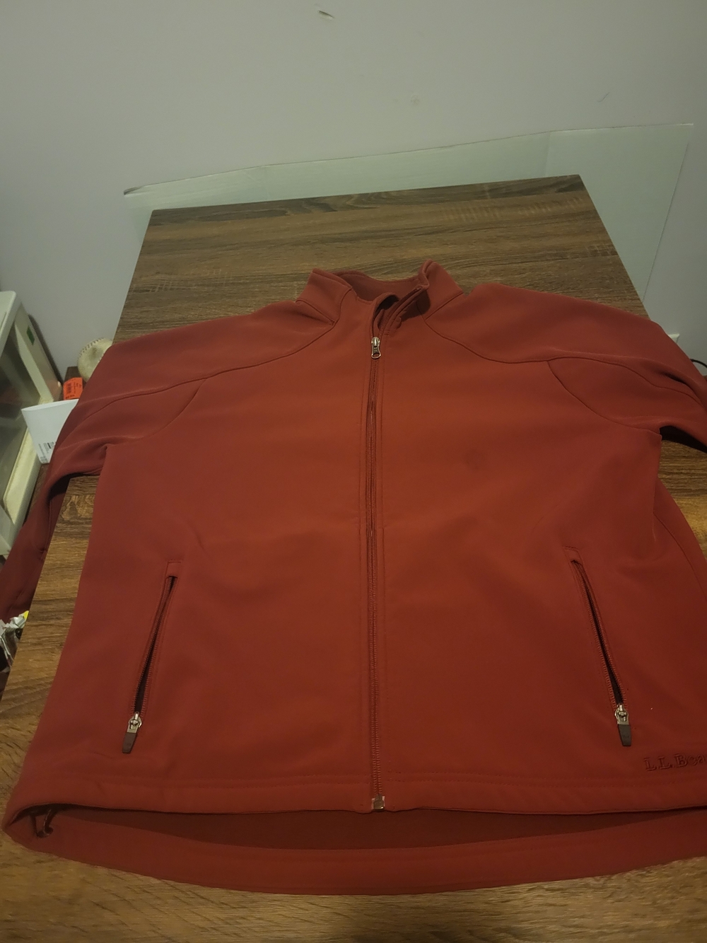 L.L. Bean Men's Brick Red Full-Zip Jacket
